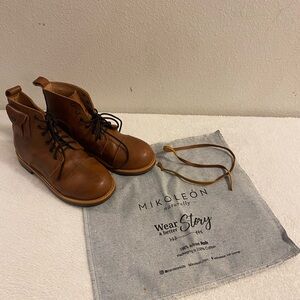 Mikoleon Boy’s Brown Artisan Leather Boots